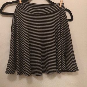 Cute black and gray striped skirt